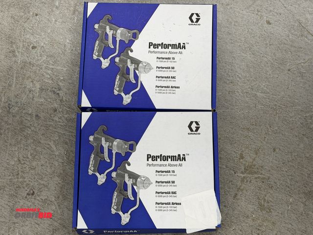 Lot 1-16862 - Lot of (3) new Graco Perform AA air assist guns.