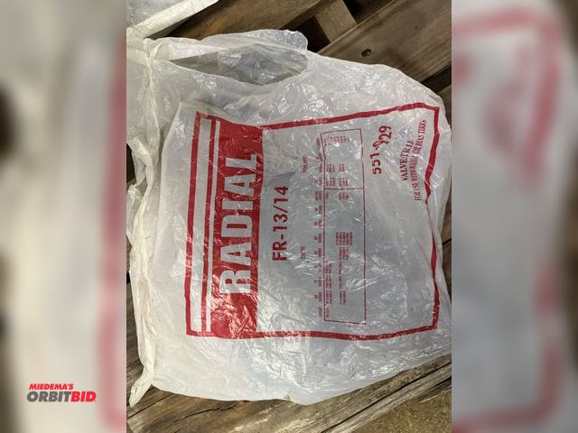 Lot 1-1213 - (1) size FR-13/14 radial inner tube (size chart shown in photos).