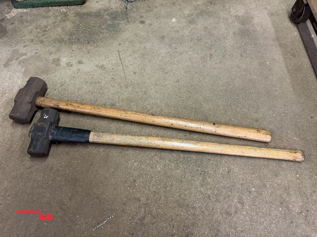Lot 1-18551 - Lot including (2) sledge hammers with wood handles.