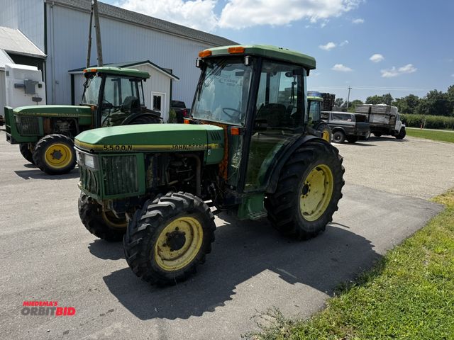 Lot 1-6809 - John Deere 5500N Tractor (1) John Deere 5500N tractor with cab, 4WD, 3 pt., 540 PTO, 2 remotes, dual...