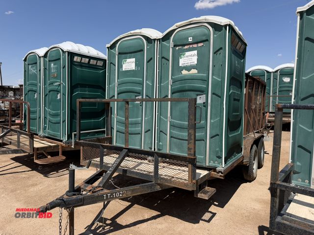 Lot 1-18354 - 2012 Assembled Trash / Porta John Trailer