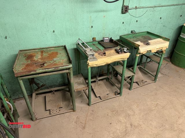 Lot 1-18451 - (3) pin assembly machines for safety pins, manual foot control, some may need repair.