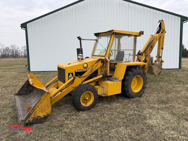 Lot 1-12108 - Allis Chalmers 715 Series B Backhoe Loader Tractor Model 715-BL, 2WD, 16.9-24 Rear Tires, Outriggers...