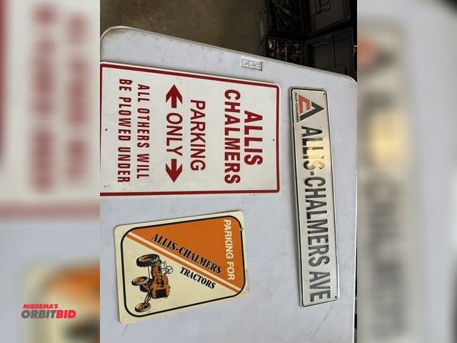 Lot 1-12291 - (3) Assorted Allis-Chalmers signs