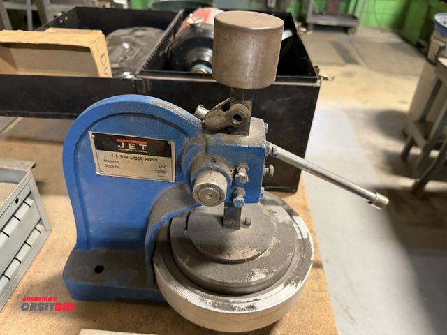 Lot 1-18595 - (1) Jet 1/2-ton arbor press, model AP-0, stock #333605.