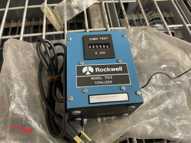 Lot 1-6284 - (1) Rockwell, model 7013, Totalizer, measured in cubic feet x 100.
