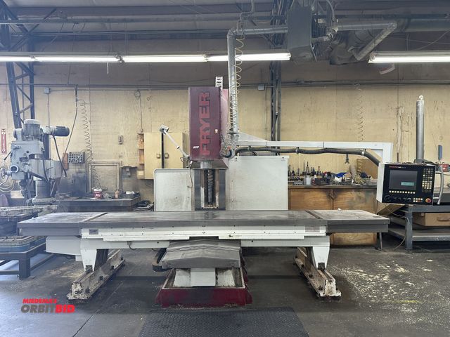 Lot 1-17677 - (1) Fryer, model VB-100, high performance vertical milling machine, S/N 10634, 480V, 3 phase, 105" x...