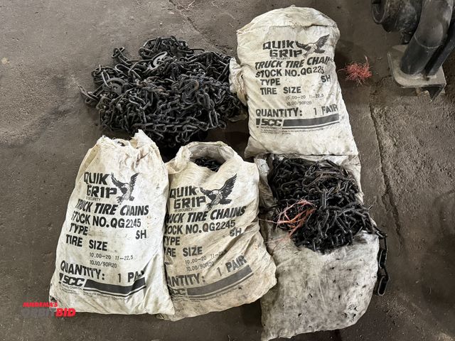 Lot 1-1187 - Approx. (5) sets of Quick Grip, size 10.00-20 11-22.5 10.00/90R20, truck tire chains.
