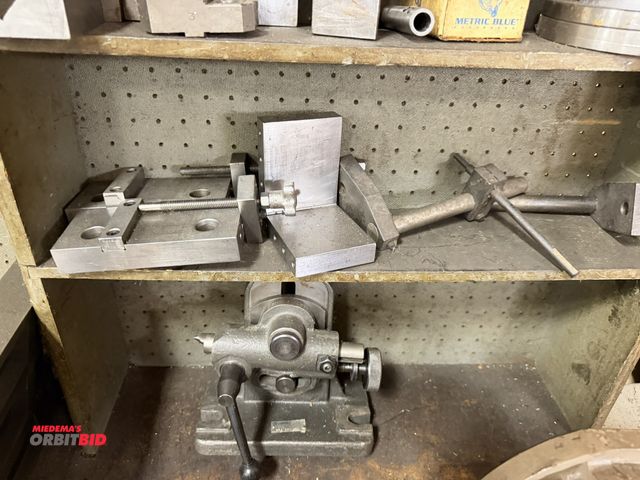 Lot 1-12429 - Lot including (1) tail stock, assorted blocks, V-blocks, and other miscellaneous items.