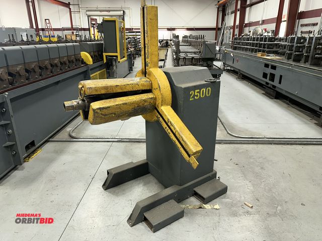 Lot 1-19234 - (1) 1972 American Steel Line Company, model 60-25NM, 2500 lb. max capacity, un-coiler, 16" - 20" ID,...