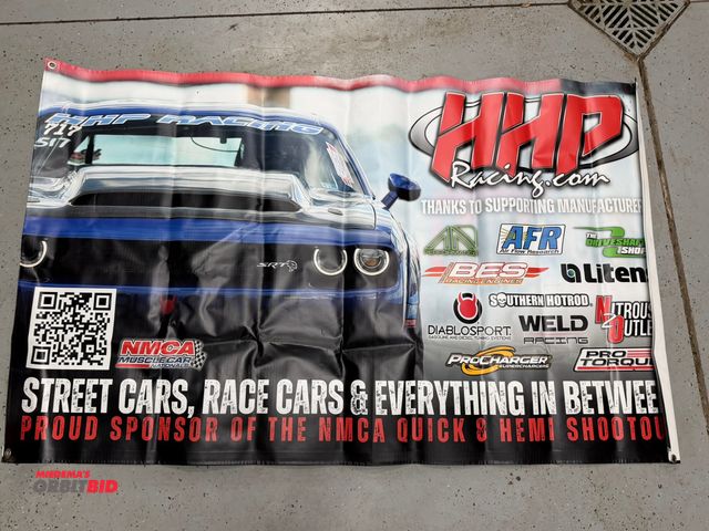 Lot 1-8248 - (1) single sided, approx. 56" width x 36" height vinyl banner.