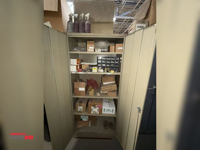 Lot 1-17206 - (1) 36" width x 78" height x 24" depth 2-door steel cabinet with contents, including various types o...