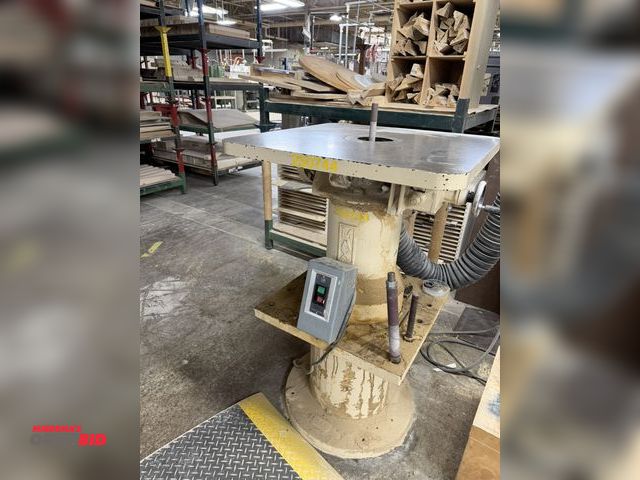 Lot 1-16490 - (1) Max, model OVS, oscillating spindle sander, 460V, 3 phase, 24" x 24" table, manual tilting table...