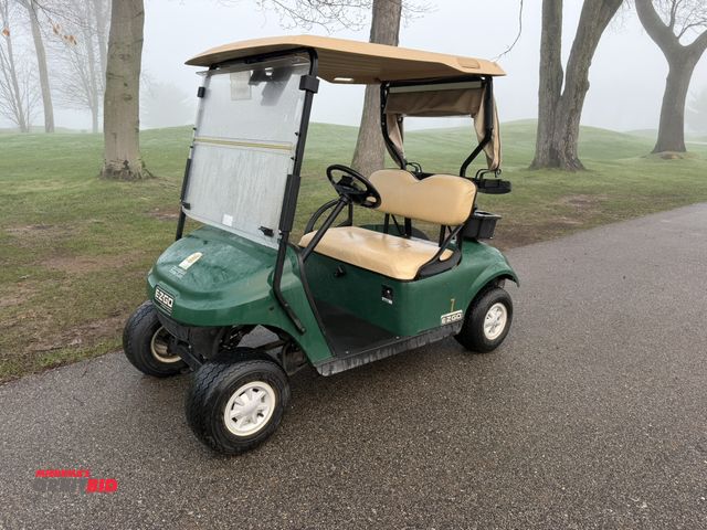 Lot 1-19337 - (1) 2015 E-Z-Go golf cart with a Kawasaki gas engine, includes canopy, ball cover, club cover, fold-...