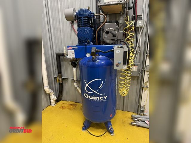 Lot 1-14692 - (1) 2018 Quincy, model QT-5, approx. 80 gallon capacity electric air compressor, 230V, single phase,...