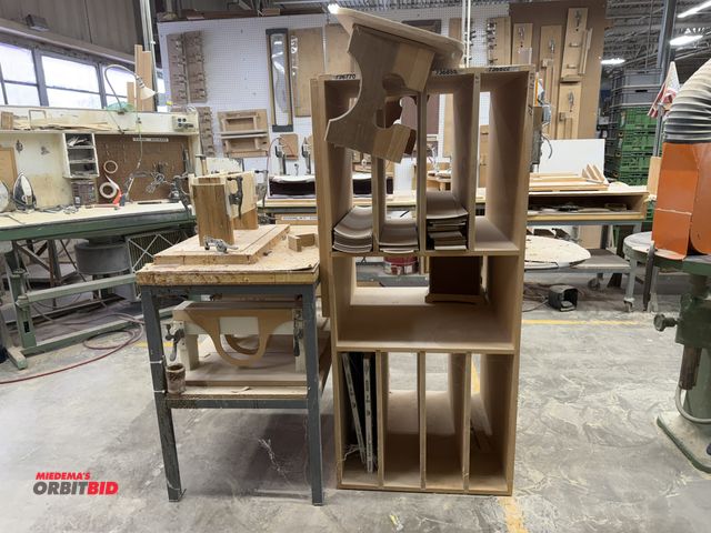 Lot 1-16111 - Lot including (1) approx. 27.5" width x 60" height x 30" depth custom built cabinet with a 12" wide ...