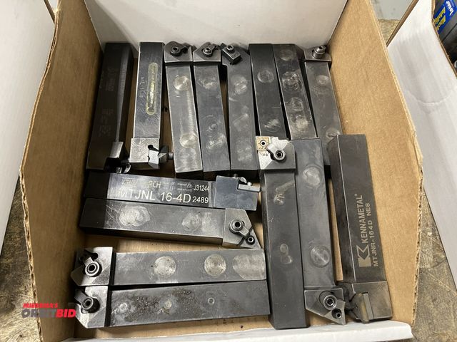 Lot 1-19441 - Large lot of assorted deep grooving tool holders, includes MTJRN-1640D, negative 8°, Kennametal, 1" ...