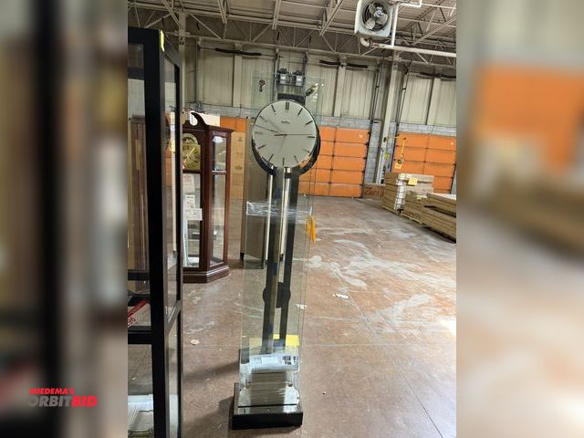 Lot 1-9295 - (1) Howard Miller floor clock, approx. 16.5" wide x 10.5" deep x 78.25" tall, model 611318, scratch ...