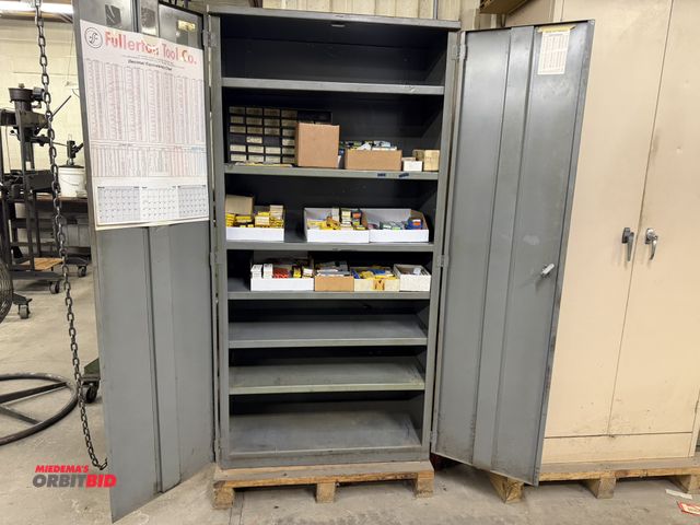 Lot 1-1862 - (1) 36" width x 72" height x 19" depth 2-door steel cabinet with 6 adjustable height shelves, and co...
