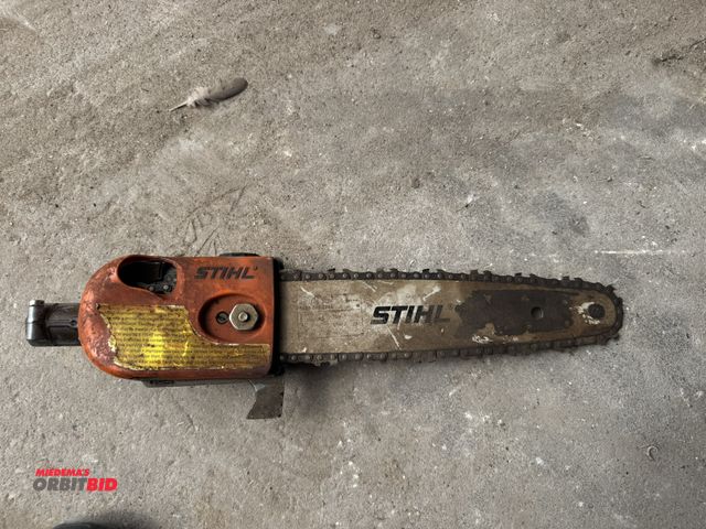 Lot 1-7048 - (1) Stihl pole saw chainsaw head, 12" bar, in working condition