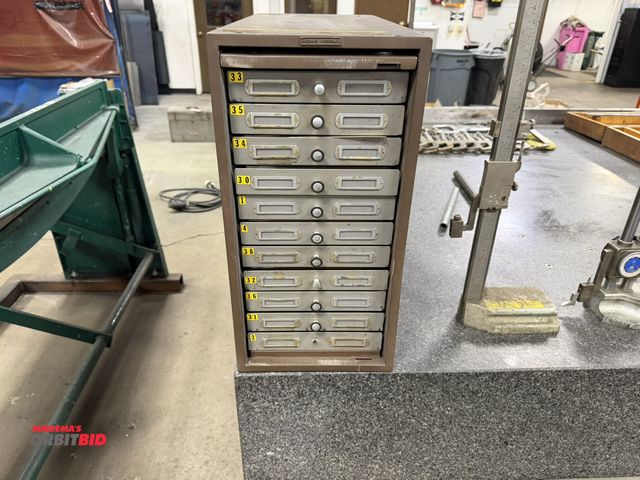 Lot 1-15313 - (1) Acme Visible file cabinet with pull out drawers, 10" x 23.5" x 21".