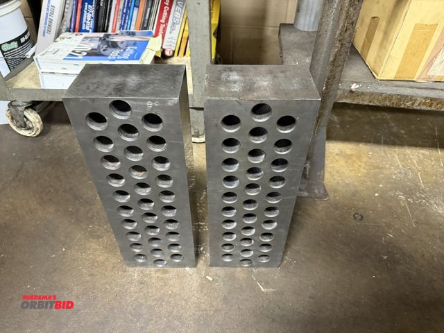 Lot 1-12454 - Lot of (2) 6" x 16.5" x 4" set up blocks.