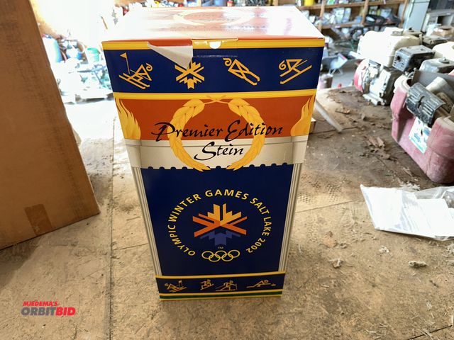 Lot 1-14305 - (1) collectible Olympic Winter Games Salt Lake City 2002, approx. 20" tall beer stein with original ...