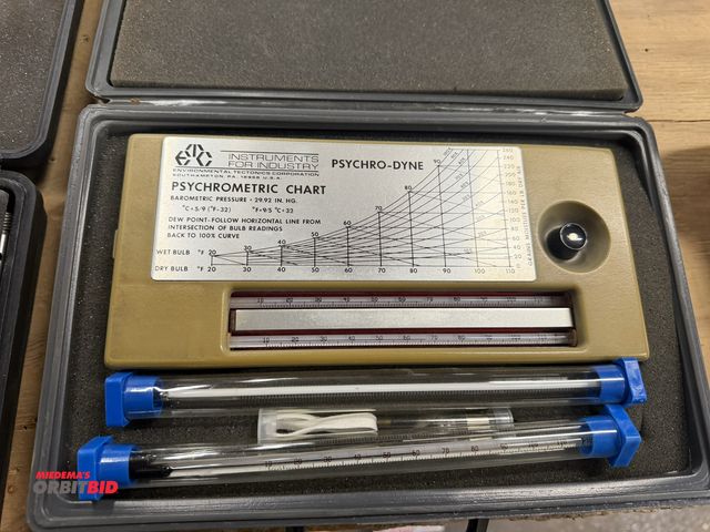 Lot 1-16948 - (1) ETC Instruments Psychrometric chart reader electronic psychrometer.