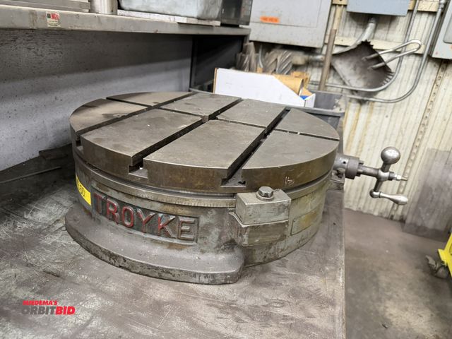 Lot 1-15268 - (1) Troyke 21" slotted  rotary table, model BH21, S/N 683.