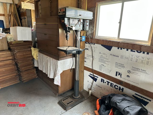 Lot 1-17819 - (1) Sears Craftsman 15", 12-speed, 120V, single phase, 1/2 HP drill press with a 10" x 10" adjustabl...