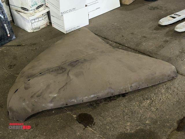 Lot 1-1246 - (1) hood for a 1937 era Ford Coupe, actual vehicle unknown, unit has dent on passenger side front.