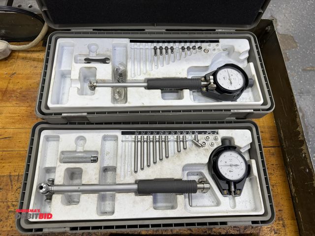 Lot 1-10325 - (2) Mitutoyo dial bore gauges, sets are incomplete, both with case, winning bidder responsible for p...