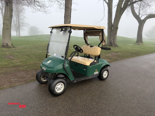 Lot 1-19355 - (1) 2017 E-Z-Go golf cart with a Kawasaki gas engine, model 625111G01, includes canopy, ball cover, ...