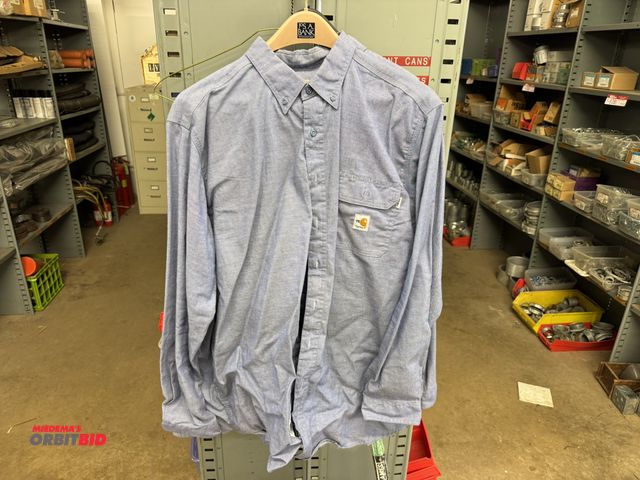 Lot 1-6390 - Lot of (2) Carhartt fire retardant shirts, size 2XL, and (2) Bulwark Excel fire retardant jeans, siz...
