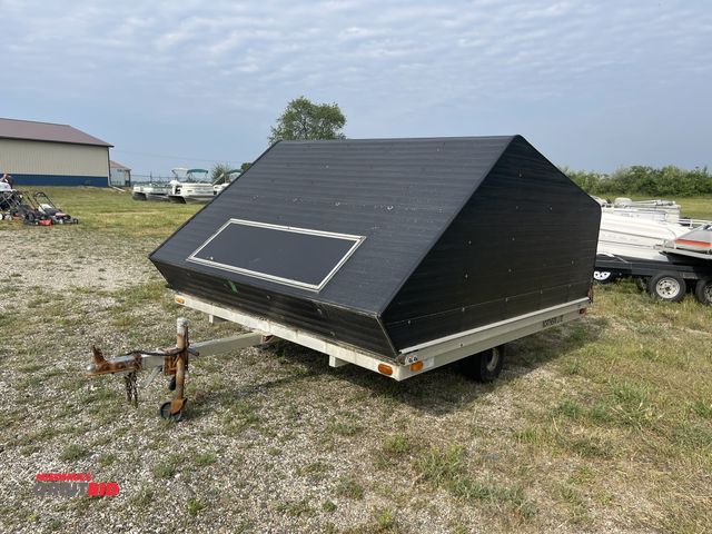 Lot 1-6605 - R &amp; R Northern Light  Enclosed (1) R &amp; R Northern Light 2-place, aluminum snowmobile trailer...