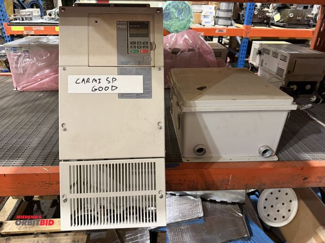 Lot 1-18569 - (1) Yaskawa, model P1000, variable speed drive with 11" x 10" x 24" case, unit model CIMR-PU2A0138FA...
