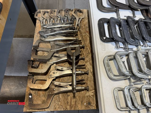 Lot 1-18867 - Lot of (14) assorted vise grips, includes 11R, Pittsburgh vise grips, and more.