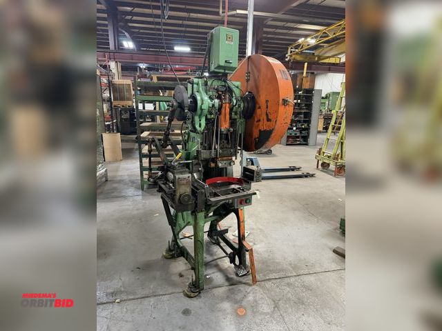 Lot 1-18521 - Perkins 300-B, 15-ton OBI press 7.5" shut height, 1.5" stroke, 1.5" shank, 16" x 9" bed, 1 3/4 HP, e...