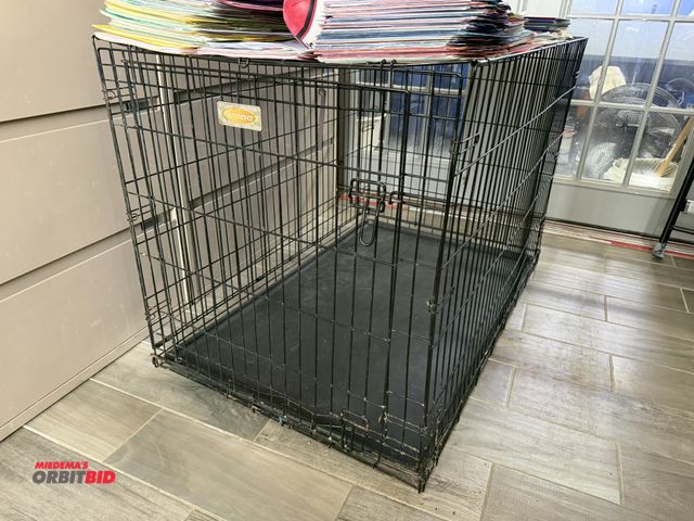 Lot 1-10332 - (1) Retriever collapsible large dog crate, 48" x approx. 30" x 32" tall.