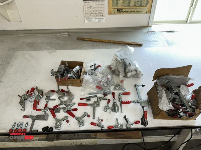Lot 1-17709 - Large lot of assorted De-Sta-Co clamps.