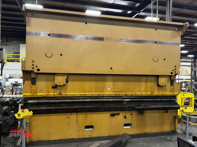 Lot 1-19623 - (1) Standard, model ABC0018, press brake, 600-ton, 12" throat, 204" lower tool holder, hydraulic uni...
