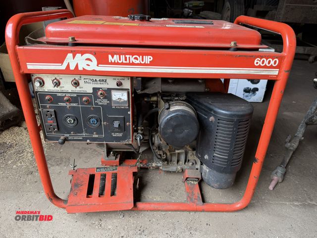 Lot 1-18163 - (1) Multiquip, model GA-6RZ, 5500 watt, portable generator, with a Wisconsin, model WI-390, gas engi...