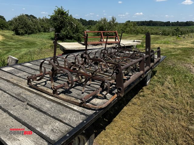 Lot 1-7007 - (1) 12' wide drag, 3 pt. hook up, drag will need some welding fixed or replaced, winning bidder resp...