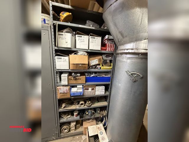 Lot 1-16726 - (1) 36" width x 83" height x 12" depth bolt together steel shelving unit with contents, including va...