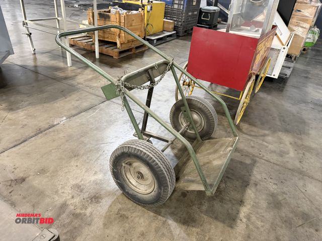 Lot 1-5623 - (1) Oxygen/Acetylene tank cart with 16" diameter pneumatic wheels.