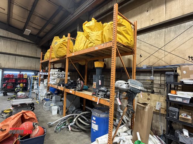 Lot 1-18670 - Lot of Steel King Industries pallet racking, includes (4) 12' tall x 42" wide uprights, (12) 93" lon...
