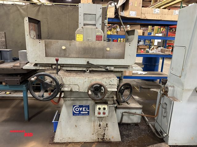 Lot 1-15105 - (1) Covel surface grinder, 10" x 15" permanent magnetic chuck, manual feed, 12" x 3/4" max wheel siz...