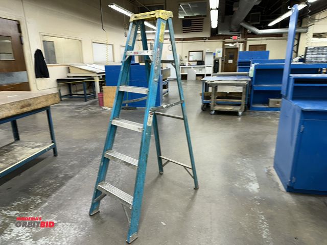 Lot 1-17737 - (1) Werner "Electro-Master" model 6006, 250 lb. capacity, 6' fiberglass and aluminum step ladder.