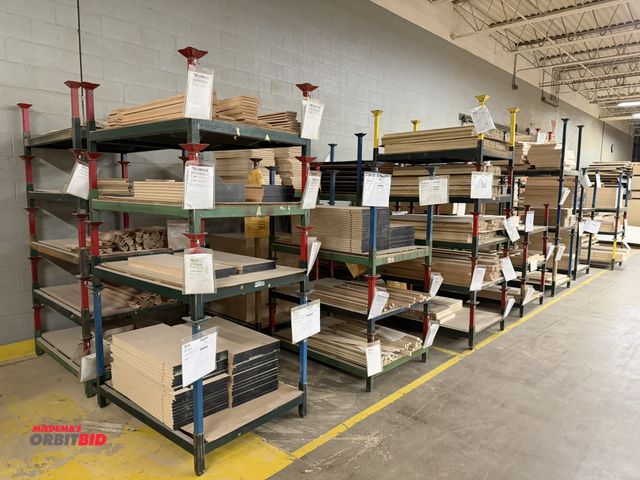 Lot 1-16702 - Lot of approx. (50) stackable steel racks, 48" x 35.5" x 9" with various size removable legs, with a...