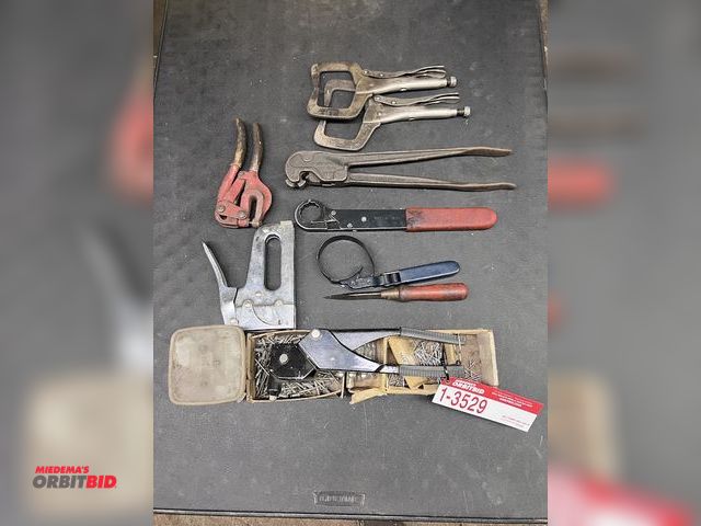 Lot 1-3529 - Rivet Gun, Clamps, and Other Tools